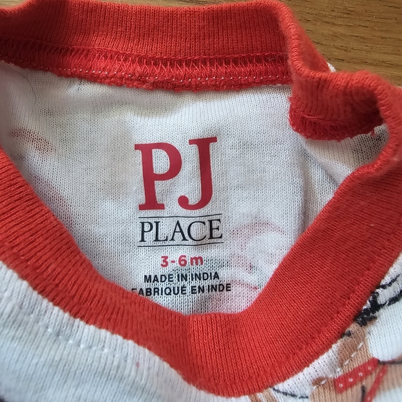 Children's Place Christmas Pajamas Holiday PJ's Baby Infant Size 3-6 Months - Picture 7 of 9